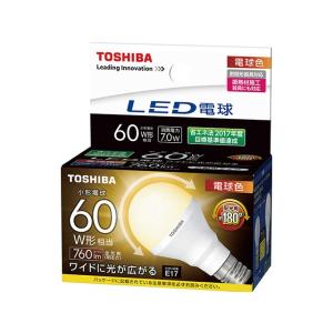 東芝 LED電球 LDA7L-G-E17/S/60W 電球色 小形電球60W形相当/E17口金