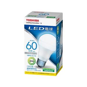 東芝 LED電球 LDA6N-H/60W 昼白色 一般電球60W形相当/E26口金
