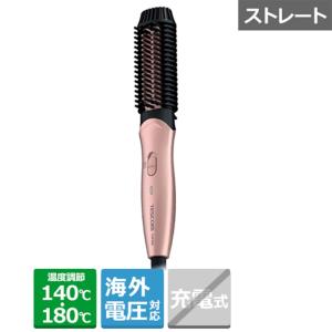 テスコム イオンホットブラシコンパクトヘアアイロン（海外電圧対応） THP300-P