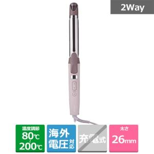 TESCOM （テスコム） マイナスイオン2WAYスチームヘアアイロン(32mm径