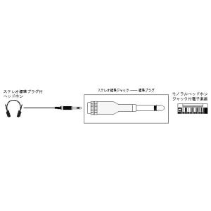 JVC 変換アダプター　ステレオ標準ジャック−標準プラグ AP-101A｜ksdenki