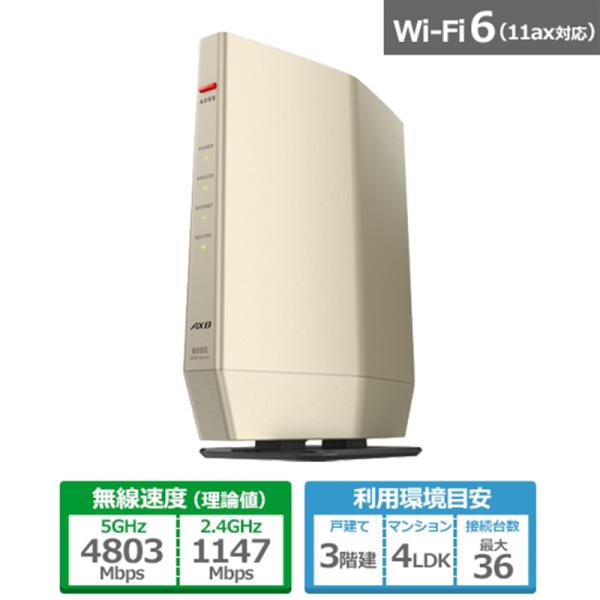 バッファロー（Buffalo） Wi-Fiルーター WSR-6000AX8P-CG