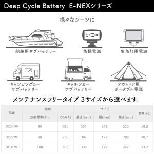 ディープサイクルバッテリー 12v DC27M...の詳細画像2