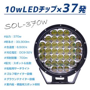 サーチライト LED 強力 370w 3330...の詳細画像2