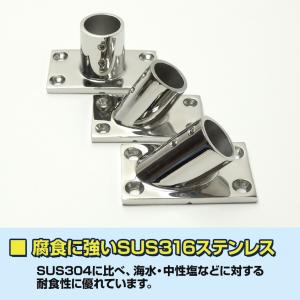 SUS316 ステンレス 船 オーニング ボー...の詳細画像4