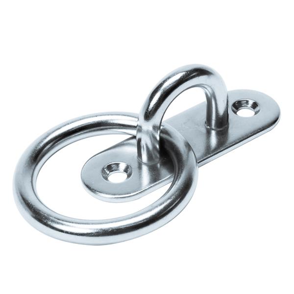 SUS316 ステンレス パッドアイ リング 丸環付き 8mm 長さ 80mm 船舶 金具 スナップ...