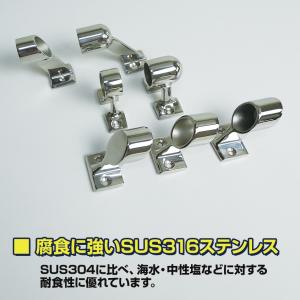 SUS316 ステンレス 25mm パイプ用 ...の詳細画像3
