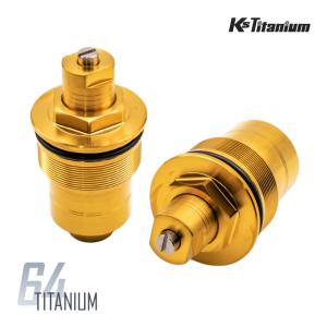 K'sガレージ チタン製 フロントフォークキャップ キット 【キャップ