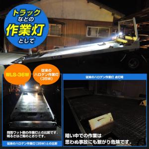 作業灯 24v 12v LED 36w ガレー...の詳細画像3