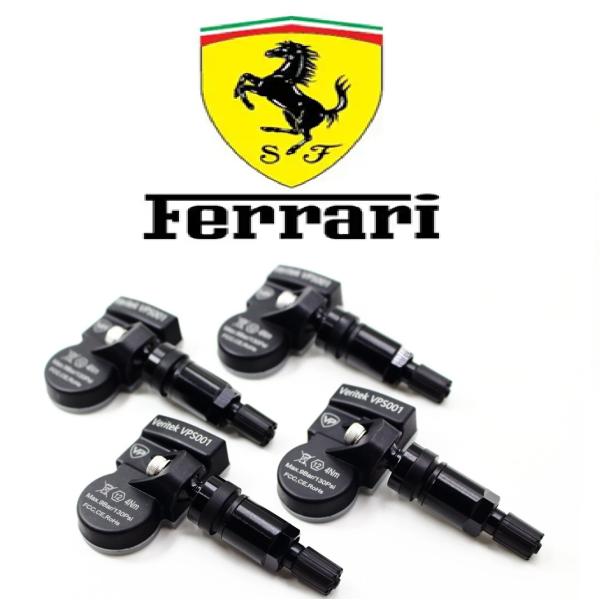 フェラーリ 専用 OEM Veritek VPS001 グロスブラックメタルバルブ V用4 2006...