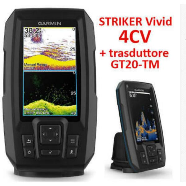 Garmin STRIKER vivid 4cv GT-20TM ガーミン ストライカー 魚探 魚群...
