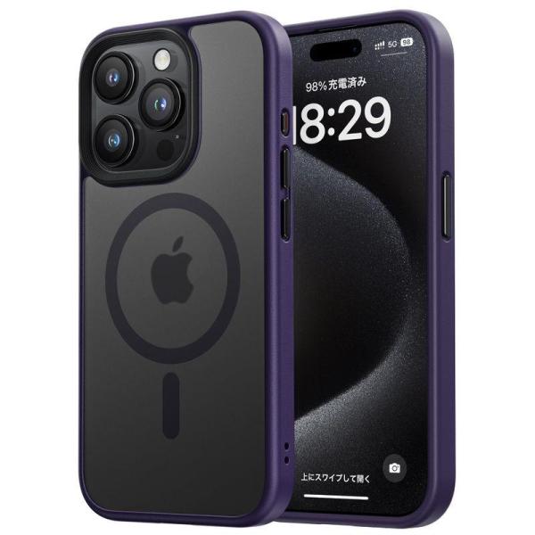 NIMASO ケース MagSafe 対応 iPhone15Pro 用 マグセーフ対応 カバー 滑り...