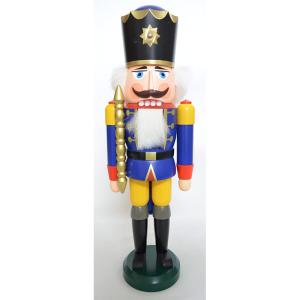 木のおもちゃ ドイツ 木製 知育玩具 くるみ割り人形・赤・王様