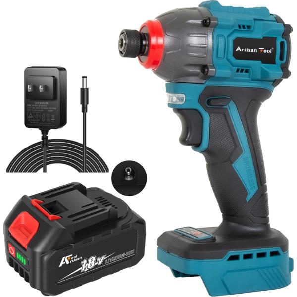 アルチザンツール インパクトドライバー バッテリー付き 電動ドライバー 充電式 180N・m  無段...