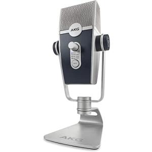 AKG LYRA C44 USB コンデンサーマイク iOS Android Mac Windows PC用 Blucoil Pop Filter Windscreen 3-FT USB 2.0 Type-A 延長ケーブル