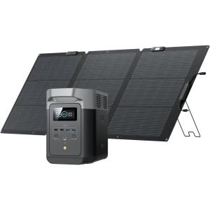 EcoFlow ポータブル電源 DELTA2 1024Wh + 160W Gen2ソーラーパネル セット｜kslinercom