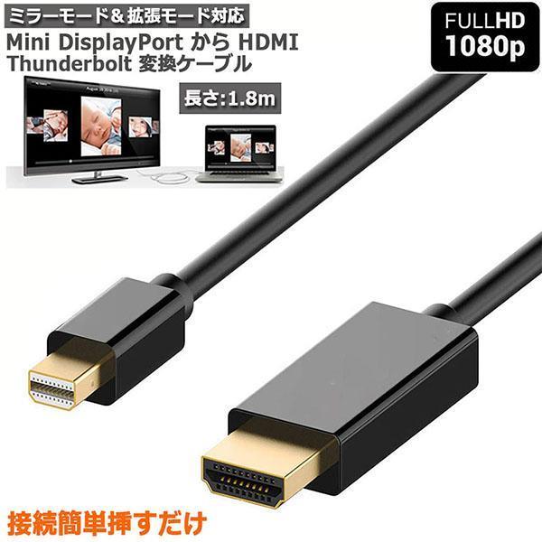 Mini DisplayPort to HDMI 変換ケーブル ミニ ディスプレーポート MINI ...