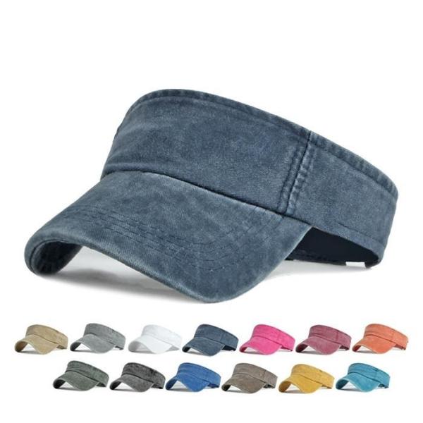 サンバイザー 帽子 キャップ シンプル 無地 折り畳み UVカット 通気性 紫外線対策 メンズ レデ...