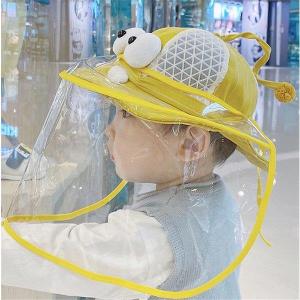 キッズ用 飛沫防止帽子 フェスガード  花粉対策 メガネとマスクを併用して完全防備 感染予防 感染防止 コロナ｜ksmc-shop