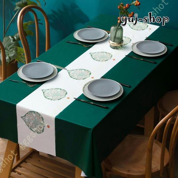 中国風 テーブルクロスの装飾 長方形生地 ヴィンテージの水墨画 ダイニングテーブルカバークリスマスホ...