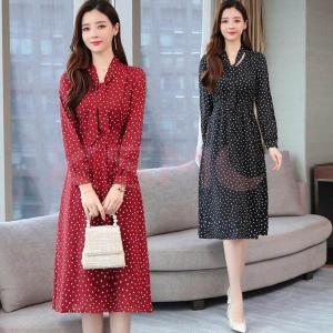 ボウタイ ワンピース 長袖の商品一覧 通販 Yahoo ショッピング