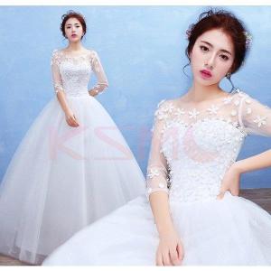 ウェディングドレス 結婚式  二次会 ホワイト  花嫁