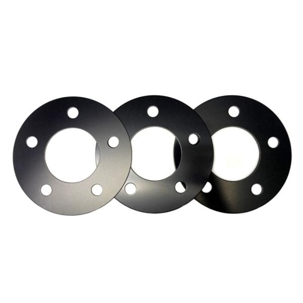 KSP製　M14専用114.3-5H アルミ製単穴ブラックプレートスペーサーLEXUS　IS(202...