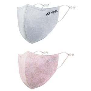ヨネックス 爽快マスク 接触冷感 抗ウィルス加工 UVカット 抗菌加工 ベリークール YONEX AC486 シルバーグレー パウダーピンク