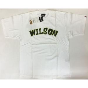 ウィルソン 半袖Ｔシャツ 白 綿100% サイズＬ　WILSON WLR342T｜ksp2014