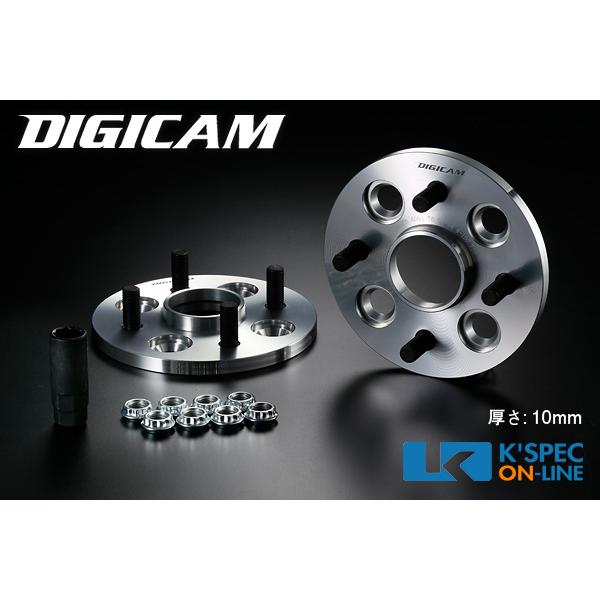 DIGICAM 6061鍛造ハブ付ワイドトレッドスペーサー P.C.D.100-4H-10mm(P1...