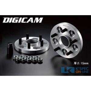 DIGICAM 6061鍛造ハブ付ワイドトレッドスペーサー P.C.D.100-5H-15mm(P1.25)56-56_[6HW100512155656]｜kspec