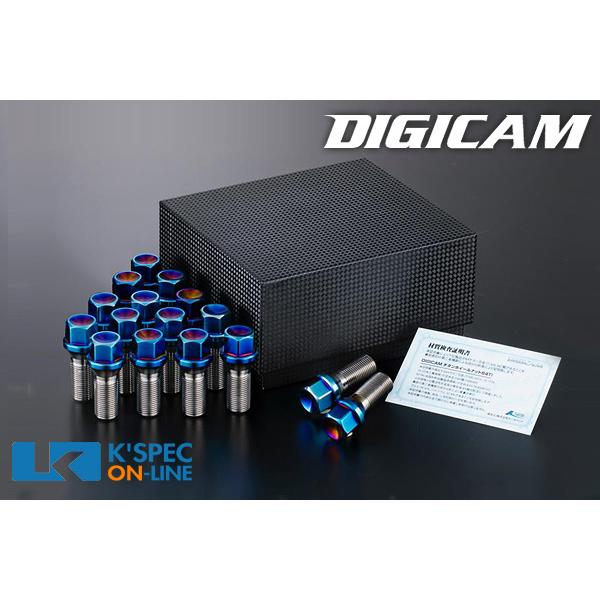 DIGICAM 6角チタンレーシングボルト (P1.25) 28mm/ 16本セット/ スープラ用_...
