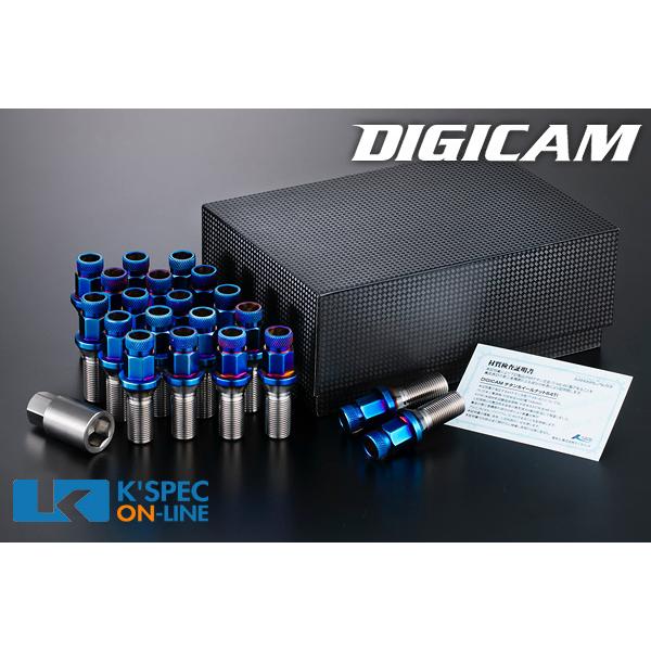 DIGICAM 7角チタンレーシングボルト (P1.25) 28mm/ 20本セット/ スープラ用_...