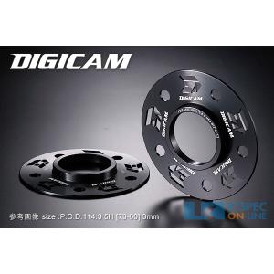 DIGICAM D-SLITハブリング付スペーサーP.C.D.114.3-5H [73-60] （3mm） 2枚セット_[DSHR0005]｜kspec