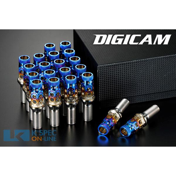DIGICAM ハニカムライト チタンレーシングボルト (P1.25) 28mm/ 20本セット/ ...