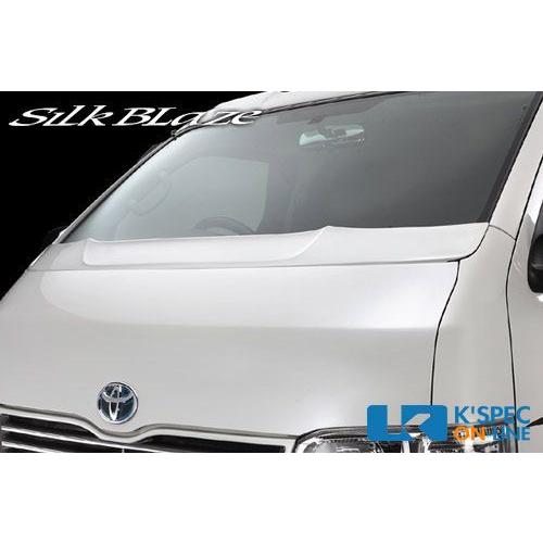 SilkBlaze ボンネットスポイラー【純正色塗装】200系ハイエース 標準 3型/4型_[SB-...