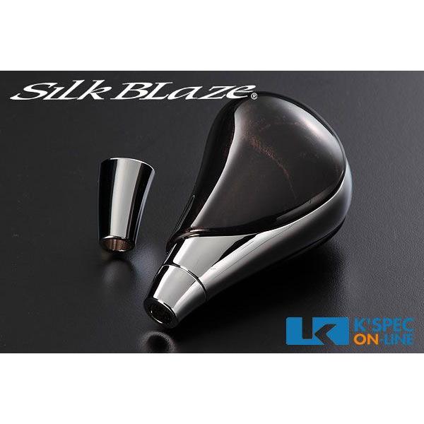 SilkBlaze 200系ハイエース 超美艶クロームメッキシフトノブ マホガニー調黒木目_[SB-...