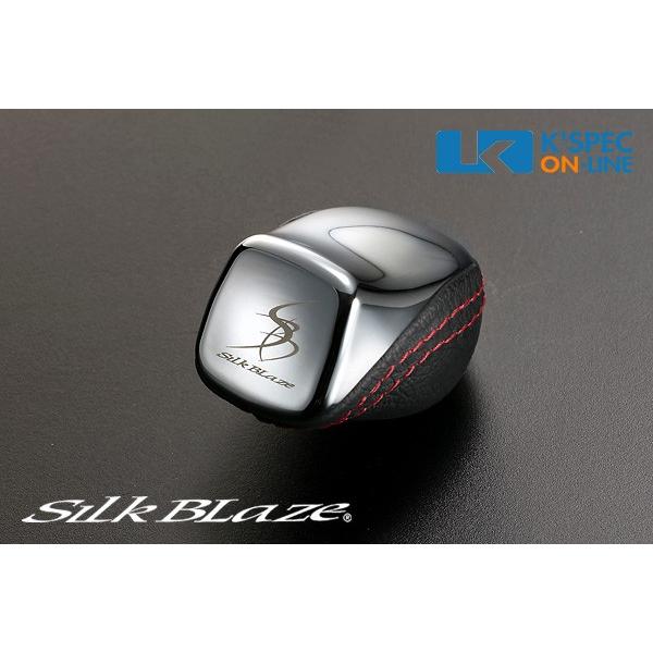 SilkBlaze シフトノブ【50系プリウス】[クローム/レッドステッチ]_[SB-LSK-088...