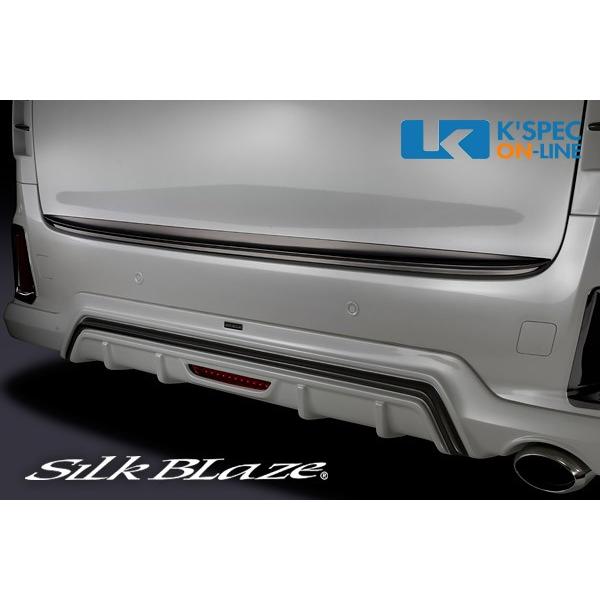 SilkBlaze 【30系アルファード/ヴェルファイア】リアゲートクロームガーニッシュ/ダークメッ...