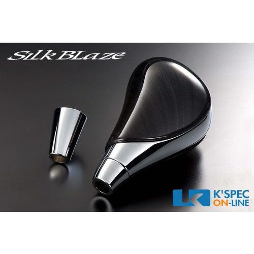 SilkBlaze 10系アルファード後期 超同色クロームメッキシフトノブ 黒木目_[SK-001]
