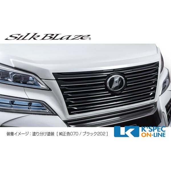 SilkBlaze トヨタ【30系ヴェルファイア[Z] 後期】フロントグリル （フードトップ付き）【...