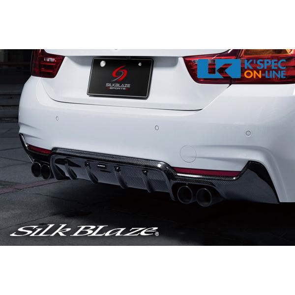 SilkBlaze BMW【4シリーズ 320i M Sport】リアディフューザー/WETカーボン...