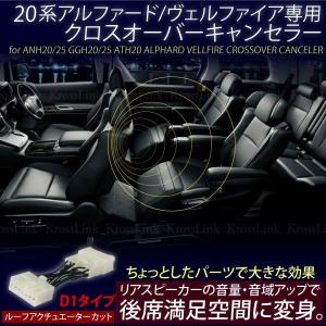 ヴェルファイア 20系　前期 後期 クロスオーバーキャンセラー D1タイプ  スライドドアスピーカー ルーフアクチュエーター 音響