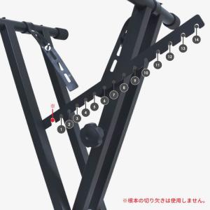 キーボードスタンド X型 折りたたみ 軽量 高...の詳細画像4