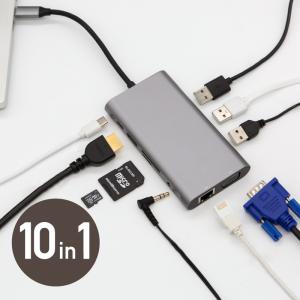 usbハブ 3.0 コンセント type-c ケーブル 10in1 充電 電源 高速 SDスロットル Bluetooth SDカード マイクロSD イヤホンジャック 増設｜ksplanning