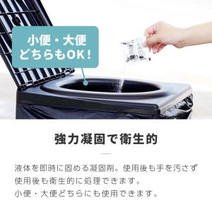 簡易トイレ 折りたたみ テント セット 凝固剤...の詳細画像3