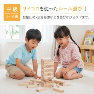 ジェンガ ウッドブロック サイコロ バランスゲ...の詳細画像5