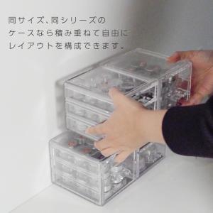 アクリルケース 引き出し コスメ収納 透明 3...の詳細画像1