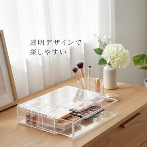 アクリルケース 引き出し コスメ収納 透明 2...の詳細画像2