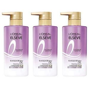 ロレアルパリ エルセーヴ ノーシャンプー ラクレム ラヴォン クレンジング クリーム ヴォリュプテ ロワイヤル ふんわりハリコシ 本体 440g 3本セット